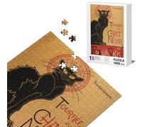 Puzzle Classique 1000 pièces Tournee du Chat Noir Steinlen Retro Vintage Affiches