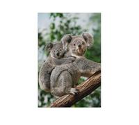 Puzzle Classique, 1000 Pièces，Un Jeune Koala se blottit Contre Le Dos de sa mère.，Puzzles 3D pour Adultes Défi De Résoudre des Puzzles, Puzzles pour Enfants De 8 À 10 Ans（75x50cm）-AR25