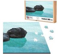 Puzzle classique 280 Pièces - Fabulous - Bouddha Couche en Bronze Sur Eau (40 x 30 cm) G