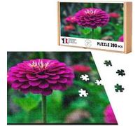 Puzzle classique 280 pièces - Fabulous - Macro d'un Dahlia Rose Fleur Rose (40 x 30 cm) Rose G