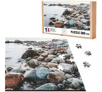 Puzzle classique 280 pièces - Fabulous - Rivage de Galets Mer de Brume (40 x 30 cm) G