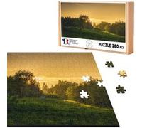 Puzzle classique 280 pièces - Fabulous - Soleil Levant sur Prairies et Forêts (40 x 30 cm) G