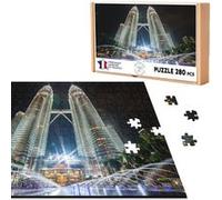 Puzzle classique 280 pièces - Fabulous - Tours En Contre Plongée Kuala-Lumpur (40 x 30 cm) G