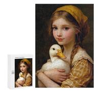 Puzzle Classique, 300 PCS, Représentant Girl with Duck, comme Loisir Apaisant pour Les Passionnés, pour Les Heures De Détente