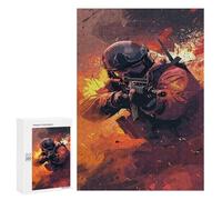 Puzzle Classique, 300 PCS, Représentant Soldier in Action, Digital Art, comme Loisir Apaisant pour Les Passionnés, pour des Instants Apaisants