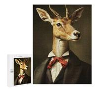 Puzzle Classique, 500 PCS, Représentant Dapper Gazelle in A Suit, comme Idée Cadeau pour Les Adultes Aimant Les Puzzles, À La Maison