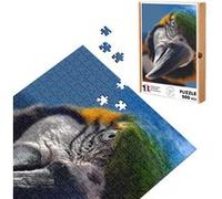 Puzzle classique 500 Pièces - Fabulous - Ara Bleu Perroquet Gros Plan de La (48 x 34 cm) Bleu G