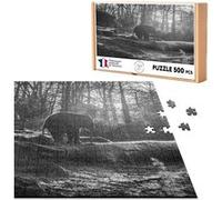 Puzzle classique 500 Pièces - Fabulous - Éléphanteau Escalade un Tronc (48 x 34 cm) G