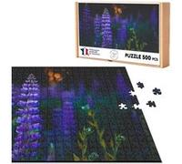Puzzle classique 500 Pièces - Fabulous - Gros Plan Fleurs Violette (48 x 34 cm) G