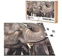 Puzzle classique 500 Pièces - Fabulous - Gros Plan sur Tête Éléphant Trompe (48 x 34 cm) G