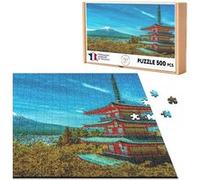 Puzzle classique 500 Pièces - Fabulous - Mont Fuji et Temple Pagode Chureito (48 x 34 cm) G