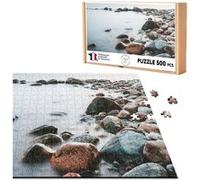 Puzzle classique 500 Pièces - Fabulous - Rivage de Galets Mer de Brume (48 x 34 cm) G