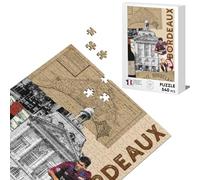 Puzzle Classique 540 pièces Bordeaux Collage Ville France Vin Voyage