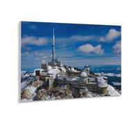 Puzzle Classique Adulte Défi Impossible 1000 Pièces Puzzle，Observatoire du Pic du midi de Bigorre，3D Puzzle en Bois-Puzzle Jouet Éducatif pour Enfants（75x50cm）-207