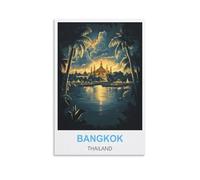 Puzzle Classique de 1000 pièces Bangkok Thaïlande - Un défi Stimulant, Un Jeu de Puzzle pour Toute la Famille, idéal comme Cadeau pour Hommes, Format 38 x 52 cm