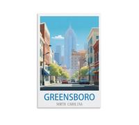 Puzzle Classique de 1000 pièces, Greensboro, Caroline du Nord. Un Puzzle Stimulant, Un Jeu de Puzzle pour Toute la Famille, idéal comme Cadeau pour Les Hommes. Dimensions : 26 x 38 cm.