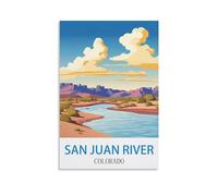 Puzzle Classique de 1000 pièces représentant la rivière San Juan au Colorado. Un défi Stimulant, Un Jeu de Puzzle pour Toute la Famille, idéal comme Cadeau pour Les Hommes. Dimensions : 26 x 38 cm.