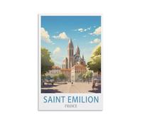 Puzzle Classique de 1000 pièces Saint Emilion France Puzzles Difficiles, Jeu de Puzzle pour Le Tout pour Femmes, Cadeaux pour Hommes, Thème 50x70cm