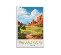 Puzzle Classique de 1000 pièces Vasquez Rocks, Californie. Un Puzzle Stimulant, idéal pour Toute la Famille (Femmes et Hommes). Dimensions : 50 x 70 cm.