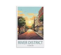 Puzzle Classique de 2000 pièces : Puzzles exigeants River District Florida, Jeu de Puzzle pour Femmes, Cadeaux pour Hommes, thème 70x100cm