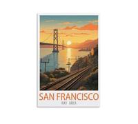 Puzzle Classique de 2000 pièces représentant la Baie de San Francisco. Un défi Stimulant, Un Jeu de Puzzle pour Toute la Famille, idéal comme Cadeau pour Les Hommes. Dimensions : 70 x 100 cm.