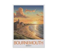 Puzzle Classique en Bois，Bournemouth Dorset，Adulte Enfant Cadeau Décoration Moderne Festival Bricolage Cadeau-1000 Pièces（75x50cm）-G11