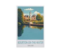 Puzzle Classique en Bois,Bourton-on-The-Water, Angleterre,Adulte Enfant Cadeau Décoration Moderne Festival Bricolage Cadeau-1000 Pièces(75x50cm)-FY27