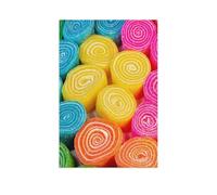 Puzzle Classique en Papier，Délicieuses Spirales de Bonbons Multicolores en Bleu, Orange, Rose, Jaune et Vert，Puzzle Adulte Enfant Cadeau Décoration Moderne Festival Bricolage Cadeau-1000 Pièces-AR6