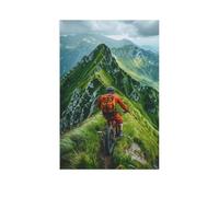 Puzzle Classique en Papier，Descente vers l’Aventure - Freeride en Montagne，Adulte Enfant Cadeau Décoration Moderne Festival Bricolage Cadeau-1000 Pièces（50x70cm）-AJ30