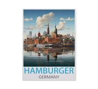 Puzzle Classique en Papier，Hambourg, Allemagne，Adulte Enfant Cadeau Décoration Moderne Festival Bricolage Cadeau-1000 Pièces（50x70cm）-M1