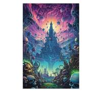 Puzzle Classique Fantasy Castle in A Mysterious Sky pour Adultes, 1000 PCS
