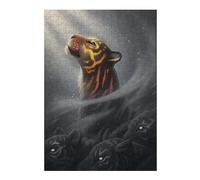 Puzzle Classique Finding Myself Tiger pour Adultes, Format 300 PCS | Un moment puzzle à partager - une organisation plus simple des pièces à la maison.