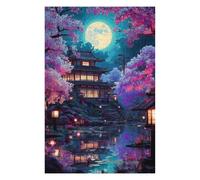 Puzzle Classique Full Moon Zen Garden -4 pour Adultes, Format 1000 PCS