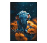 Puzzle Classique Micro Elephant pour Adultes, Format 300 PCS