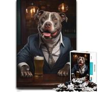 Puzzle Classique pour Adultes, Motif Happy XL Bully in The Pub, 500 PCS