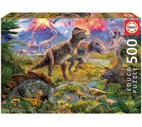 Puzzle Classique - Rencontre Entre Dinosaures - 500 Pièces