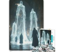 Puzzle Classique Spectral Figures in Cathed pour Adultes, 1000 PCS