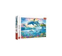 Puzzle classique Trefl - Famille des Dauphins - 1500 pièces - Carton