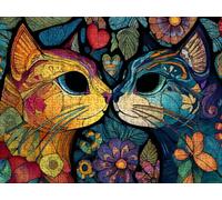 Puzzle Classiques 6000 Pieces, Puzzles Adultes, Chat Abstrait LDYQS5-393 | Impossible Difficile Défi Puzzles, Jeux Éducatif Familiaux, avec Une Boîte D'emballage Exquise, Décoration Murale Cadeau
