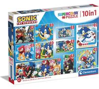 Puzzle CLE 10 en 1 SuperKolor Sonic 80508