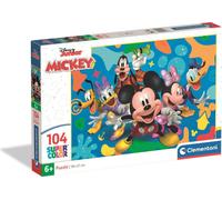 Puzzle CLE 104 SuperKolor Mickey et ses amis 25053