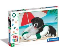 Puzzle CLE 104 SuperKolor Plage ensoleillée 25767