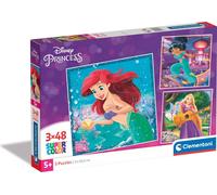 Puzzle CLE 3x48 Carré Princesse Disney 25304