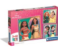 Puzzle CLE 3x48 SuperKolor Princesse 25064
