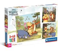 Puzzle CLE 3x48 SuperKolor Winnie l'ourson 25063