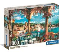 Puzzle CLEMENTONI 1000 Compact Balcon Vue Lac de Côme 39930