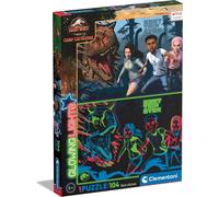 Puzzle Clementoni 104 Glowing Jurassic World 27557