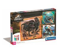 CLEMENTONI puzzle 3x48 pièces - Jurassic World
