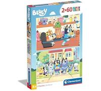 Clementoni | Bluey Puzzle Super Color 2x60 Pièces - pour Enfants 4 Ans+ | Puzzle Observation Et Motricité | Activité Éducative Calme À Faire Seul Ou en Famille | Cadeau Jeu de Société Enfant