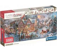 Puzzle - CLEMENTONI - CLE 1000 Panorama Noël - 1000 pièces - Inclus poster - 98x33 cm